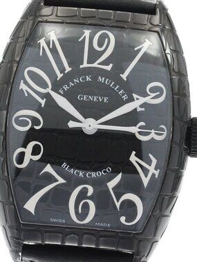FRANCK MULLER Tonneau Curvex Black Croco 8880SCBLKCRO Automatic Men's